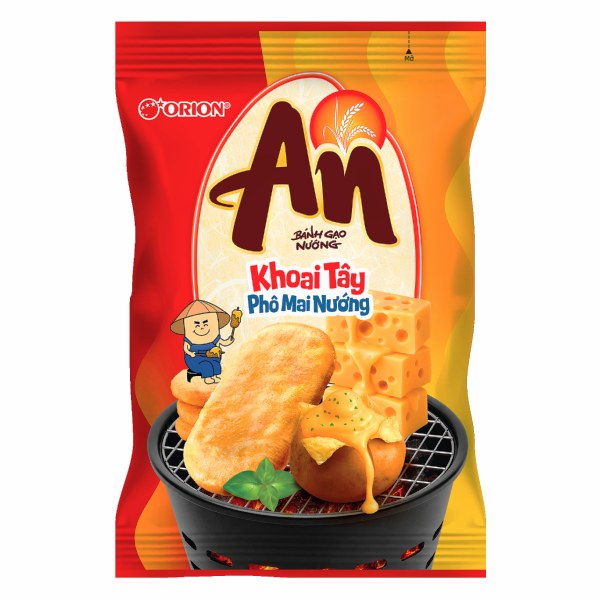 Bánh Gạo An Vị Khoai Tây Phô Mai Gói 103.6G