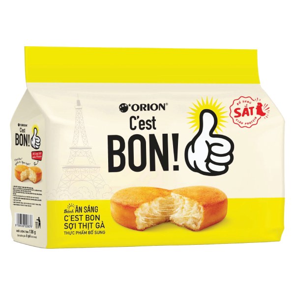 Bánh Ăn Sáng C'est Bon Thịt Gà 136G