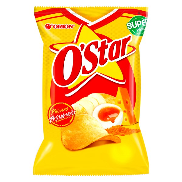 Snack O'Star Phô Mai Trứng Muối 75G