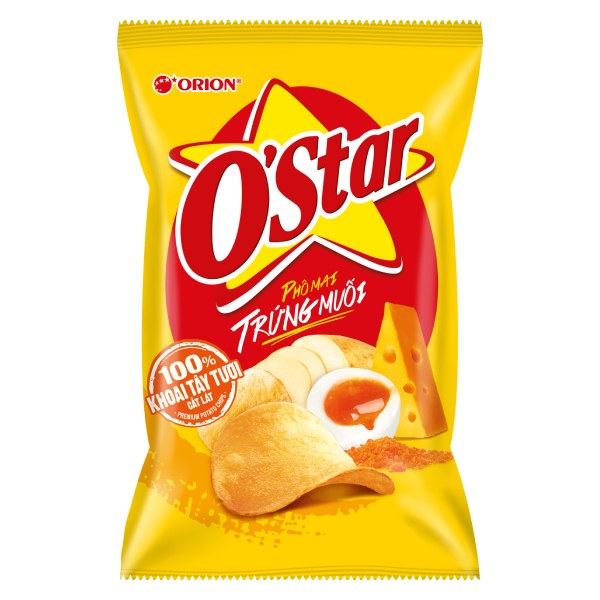 Snack O'Star Phô Mai Trứng Muối 75G