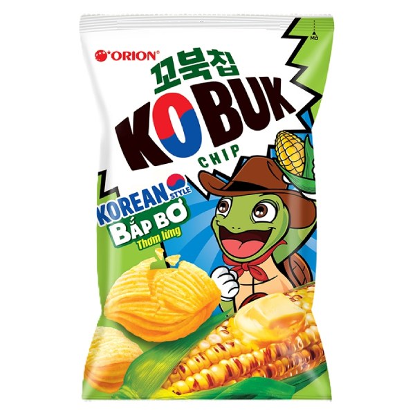 Snack Orion Kobuk Chip Bắp Bơ Kiểu Hàn Quốc Gói 50G