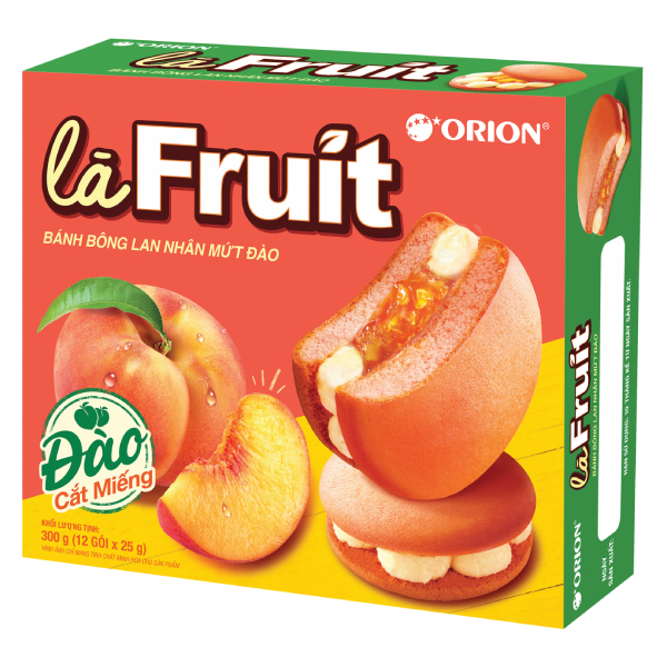 Bánh Bông Lan Orion Là Fruit Nhân Mứt Đào 300G