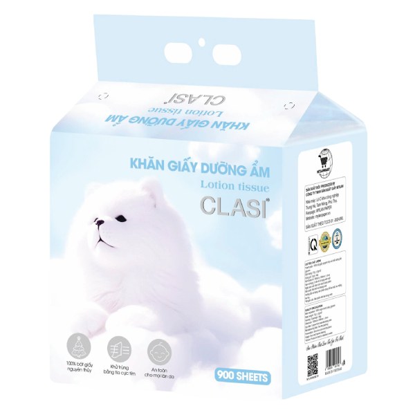 Lô 2+1 Khăn Giấy Rút Dưỡng Ẩm Cao Cấp Clasi 300 Tờ