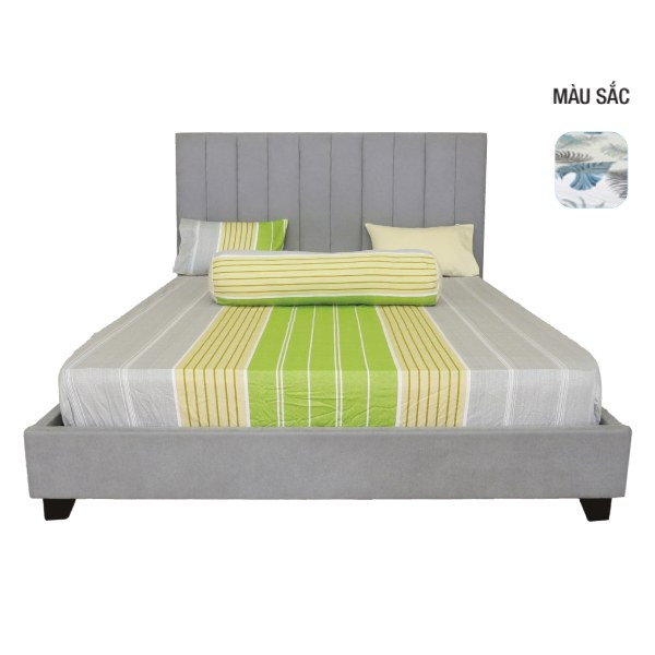 Bộ Drap Gối Bọc Cotton Hoa Hometex 1.6*2M