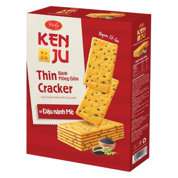 Bánh Quy Richy Kenju Đậu Nành Mè Hộp 288G