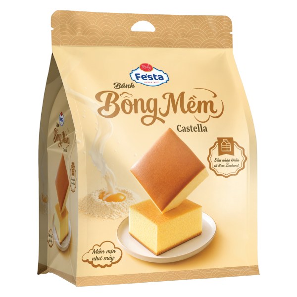 Bánh Fe'sta Bông Mềm Castella Gói 150G