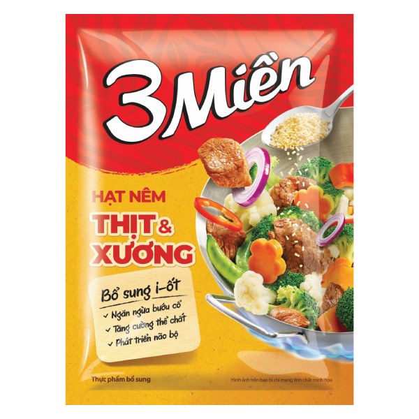 Hạt Nêm 3 Miền Thịt & Xương Gói 900G