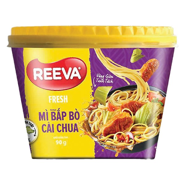 Mì Reeva Fresh Bắp Bò Cải Chua Tô 90G