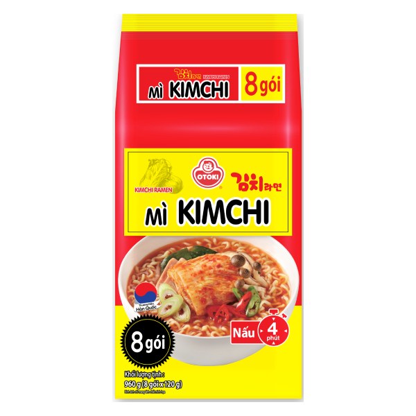 Lốc 8 Mì Otoki Kim Chi 120G