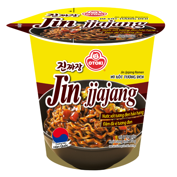 Mì Otoki Jin Jjajang Xốt Tương Đen Ly 70G