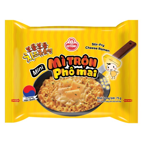 Mì Mini Otoki Trộn Phô Mai Không Cay Gói 75G