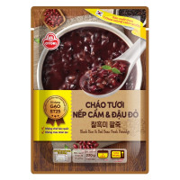 (Only Emartmall) Cháo Tươi Otoki Nếp Cẩm Đậu Đỏ Gói 220G
