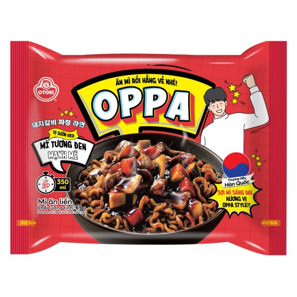 Mì Otoki Oppa Tương Đen Sườn Heo Gói 65G