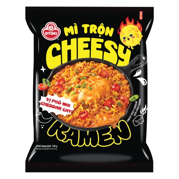 Mì Trộn Otoki Cheesy Phô Mai Cay Gói 120G