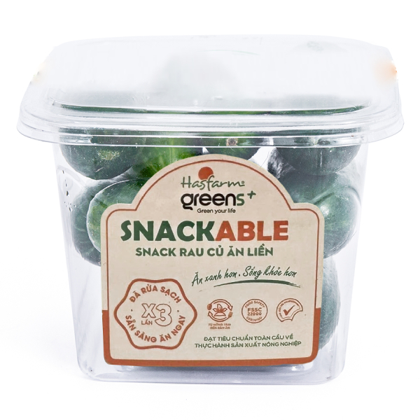 Dưa Leo Tini Ăn Liền Hasfarm Green+ 300G
