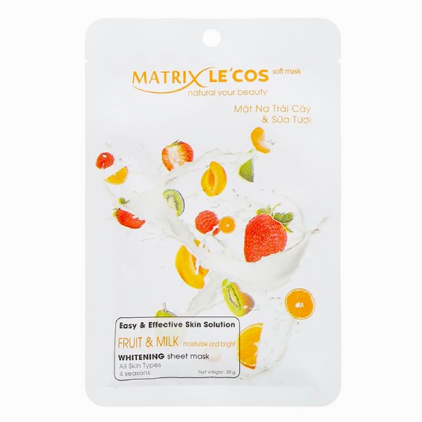 Mặt Nạ Matrix Le'cos Trái Cây & Sữa Tươi