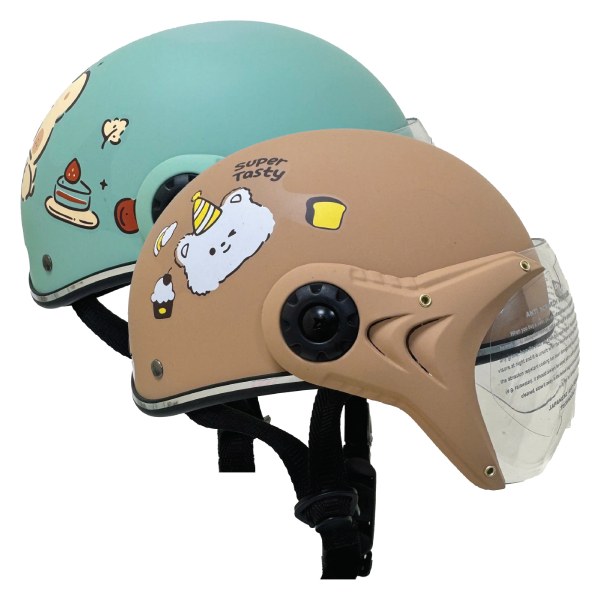 Nón Bảo Hiểm Nửa Đầu CT-6B1 Có Kính