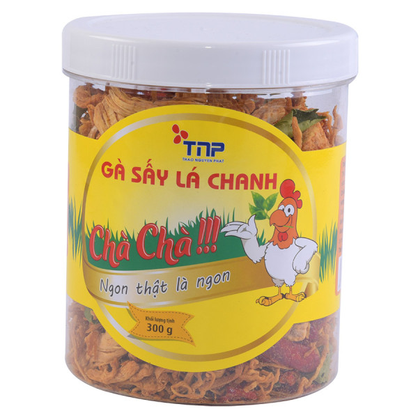 Khô Gà Sấy Lá Chanh Chà Chà Hũ 300G