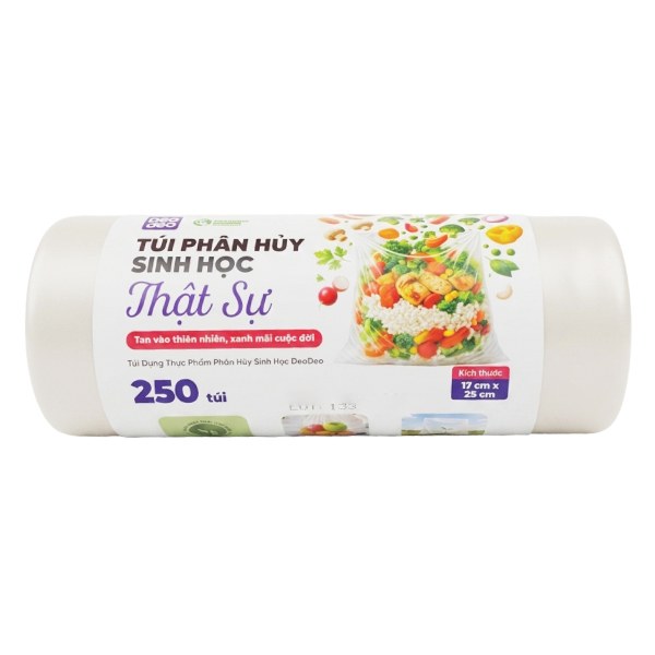 Túi Thực Phẩm Phân Hủy Sinh Học Deodeo 17*25Cm