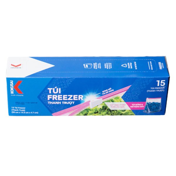 Túi Zipper Kokusai Freezer 15 Túi*20*14.9*4.7Cm