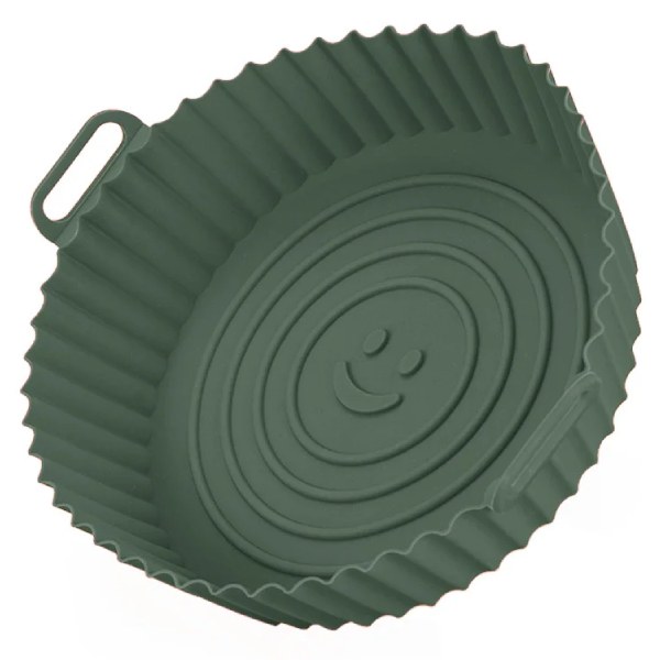 Khay Nồi Chiên Silicon La Fonte Tròn 012652 23Cm Xanh Lá
