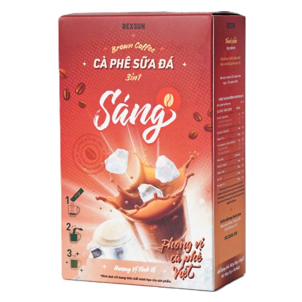 Cà Phê Sáng 3IN1 Sữa Đá Hộp 10 Gói*16G