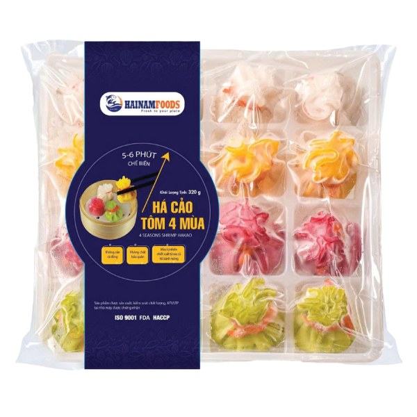Há Cảo Tôm 4 Mùa Đông Lạnh Hải Nam Khay 320G