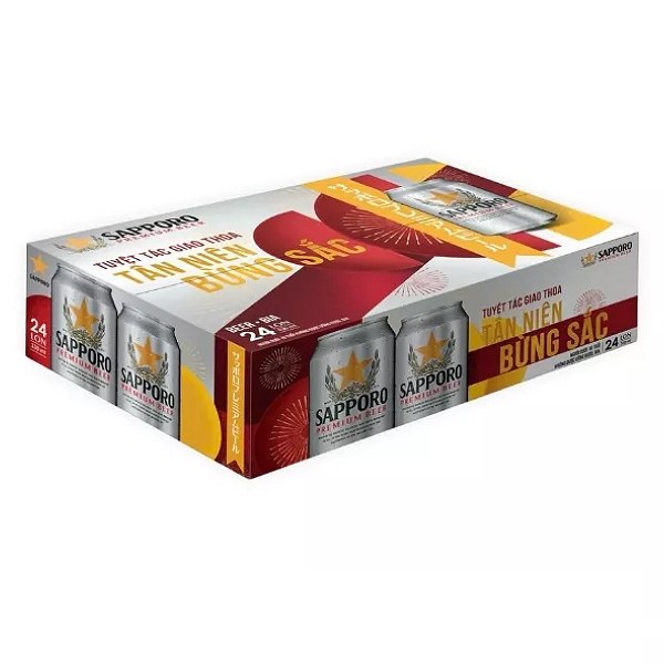 Bia Sapporo Thùng 24 Lon 330Ml