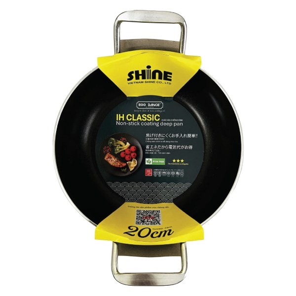 Chảo Sâu 2 Quai Đáy Từ Egg Dance Classic 20Cm