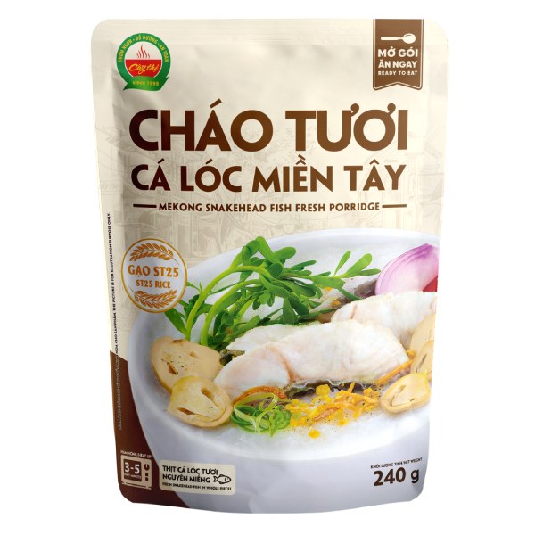 Cháo Tươi Cây Thị Cá Lóc Miền Tây Gói 240G