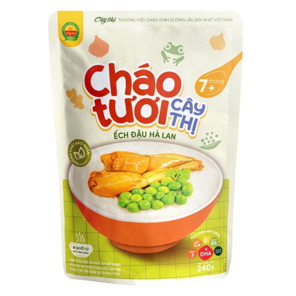 Cháo Tươi Cây Thị Ếch Đậu Hà Lan 240G