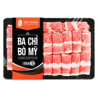 (Only Emartmall) Ba Chỉ Bò Mỹ Cuộn Đông Lạnh ACE Foods 500G