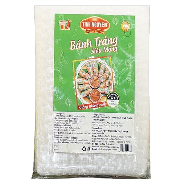 Bánh Tráng Siêu Mỏng Tinh Nguyên Gói 90G