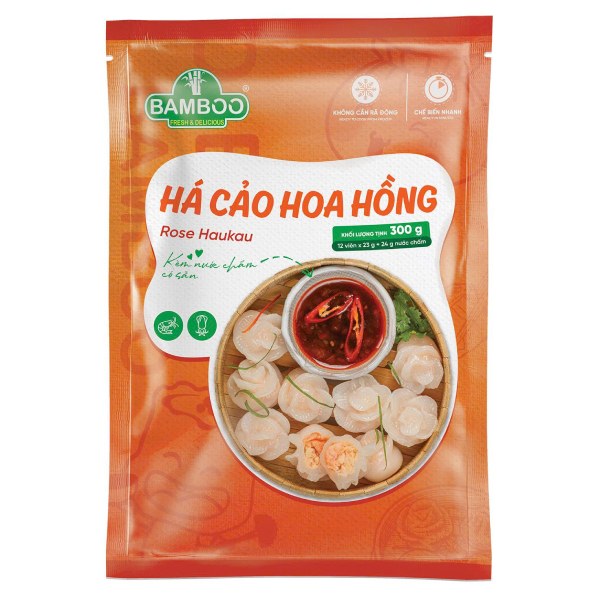 Há Cảo Hoa Hồng Bamboo Gói 300G
