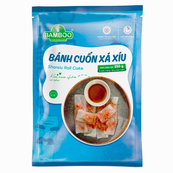 Bánh Cuốn Bamboo Xá Xíu 250G