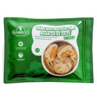 (Only Emartmall) Bánh Bao Nguyên Cám Bamboo Nhân Gà Xé Sa Tế Gói 660G