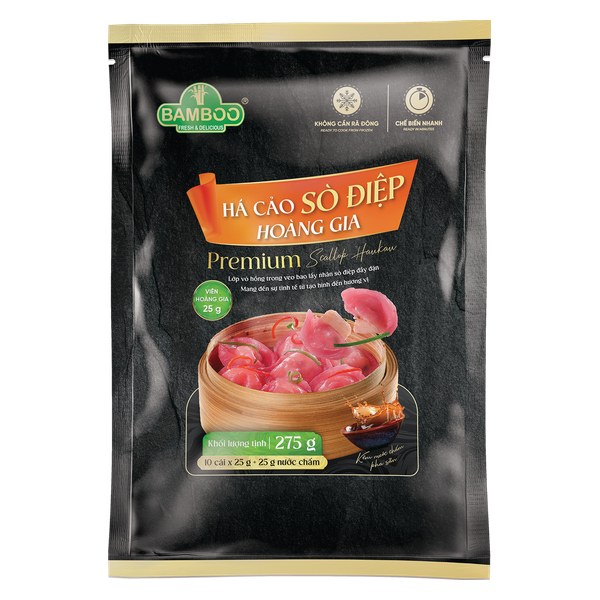 Há Cảo Bamboo Sò Điệp Hoàng Gia Gói 275G