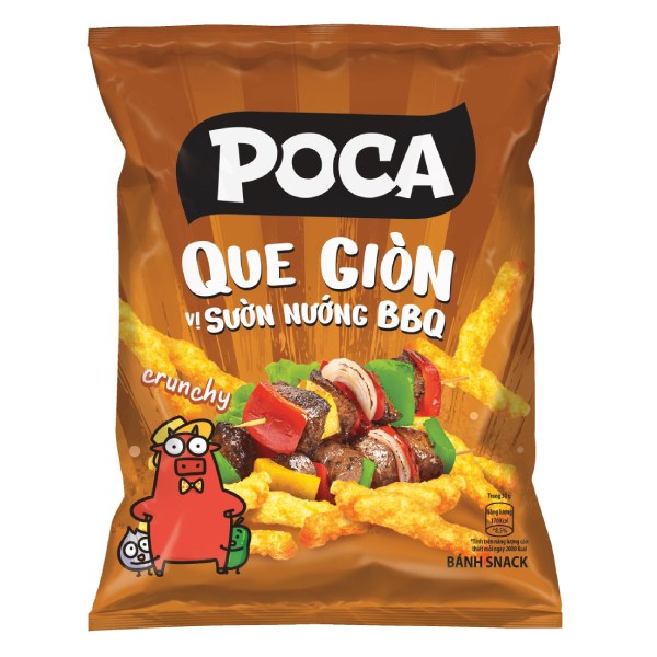 Snack Poca Que Giòn Sườn Nướng BBQ 60G