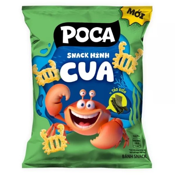 Snack Cua Poca Tảo Biển 60G