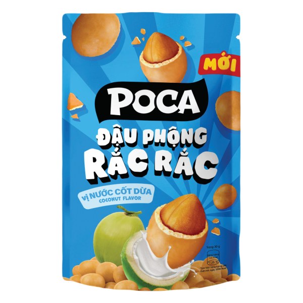 Đậu Phộng Rắc Rắc Poca Vị Nước Cốt Dừa Gói 70G