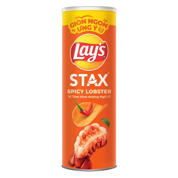 Snack Khoai Tây Lay’s Stax Vị Tôm Hùm Ngũ Vị Hộp 90G