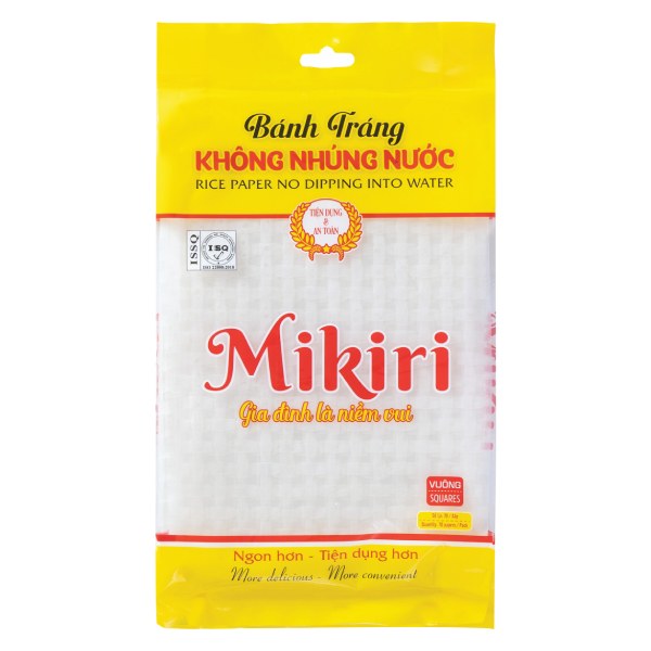 Bánh Tráng Mikiri Vuông 70 Lá 210G