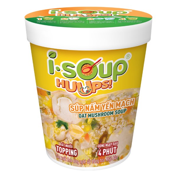 Súp I-Soup Huups Nấm Yến Mạch Ly 24G