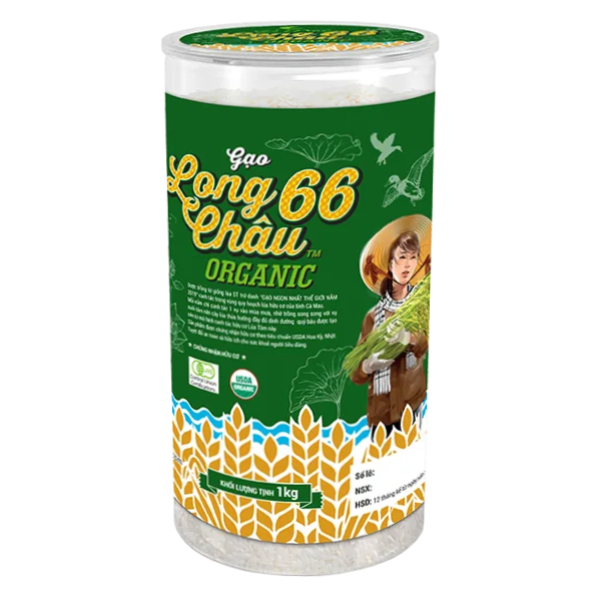 Gạo Long Châu 66 Organic 1Kg
