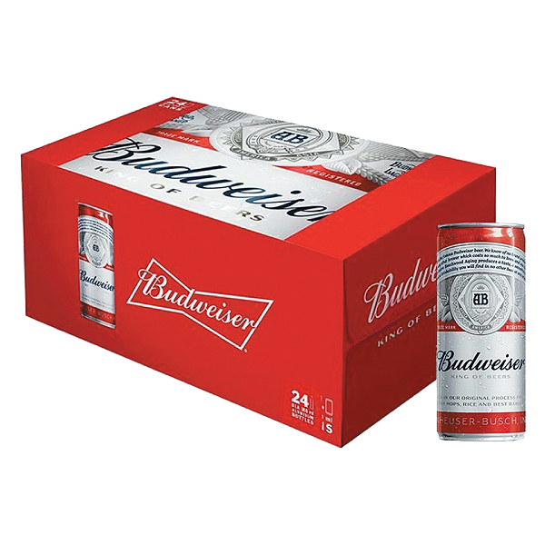 Bia Budweiser Sleek Thùng 24 Lon 330Ml