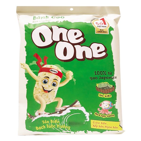 Bánh Gạo One One Vị Tảo Biển Bạch Tuộc Nướng 104G