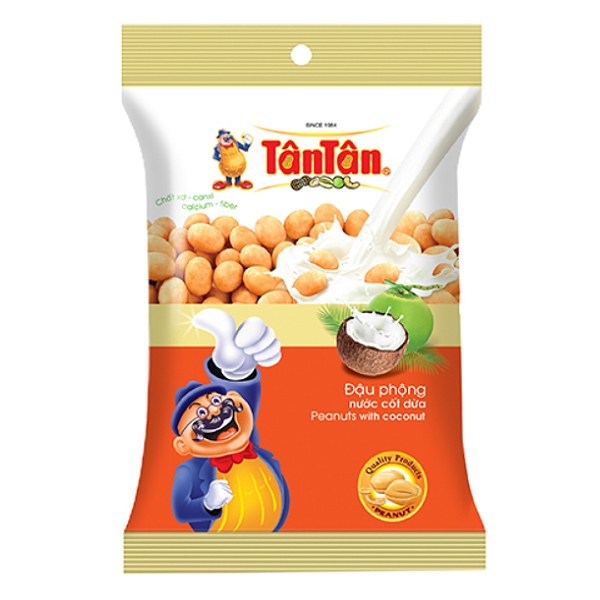 Đậu Phộng Tân Tân Nước Cốt Dừa Gói 60G