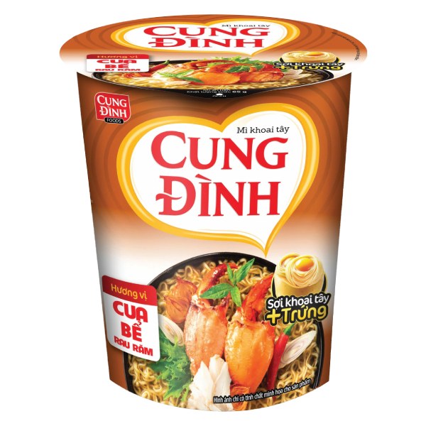 Mì Ly Cung Đình Cua Bể Rau Răm 65G
