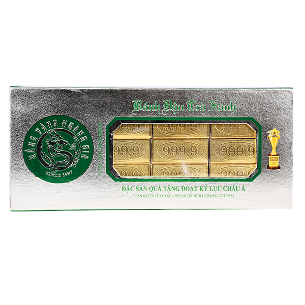 Bánh Đậu Xanh Rồng Vàng Hoàng Gia Trà Xanh 300G