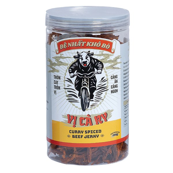 Khô Bò Hòa Hỷ Cary Sợi Hũ 150G